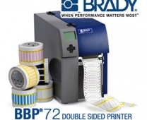 Industriel Brady BBP72 dwugłowicowa drukarka do zadruku termokurczy z obu stron