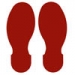 Floor Footprints - Red Toughstripe Polyester