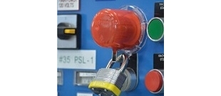 BRADY Przeźroczysta blokada Lockout przycisków sterowniczych