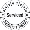 Inspection Date Label - Serviced