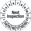 Inspection Date Label - Next Inspection