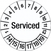 Inspection Date Label - Serviced