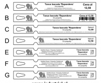 Pętelki szkółkarskie etykiety pętlowe pomarańcz