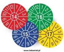 Industriel etykiety inspekcyjne, naklejki kalibracyjne, kontrolki przeglądów 13