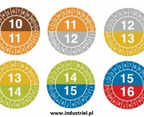 Industriel etykiety inspekcyjne, naklejki kalibracyjne, kontrolki przeglądów 18