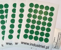 Industriel etykiety inspekcyjne, naklejki kalibracyjne, kontrolki przeglądów 23
